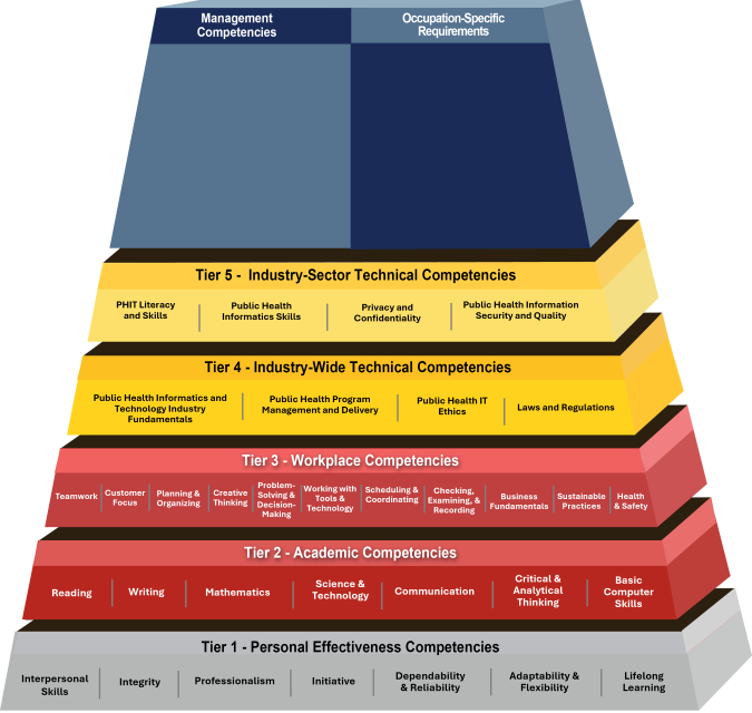 Public Health Informatics and Technology Blocks Pyramid