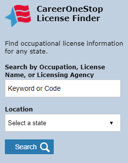 License Finder Widget