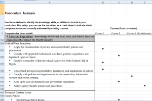 Curriculum Analysis Worksheet - Example